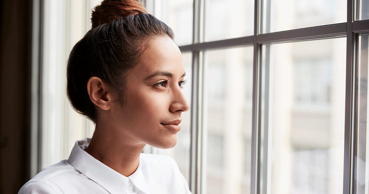 Woman considering abortion and seeking clear information about procedures, risks, and pregnancy testing.